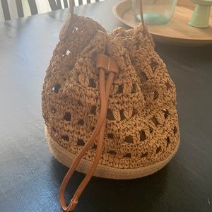 Spring/Summer Straw Bucket Purse NWOT